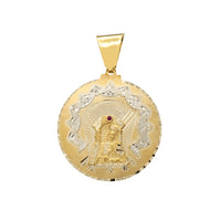 Zirconia Santa Barbara Round Medallion Pendant (14K)