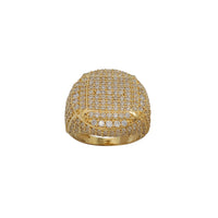 Zirconia Iced-Out Men's Ring (14K)