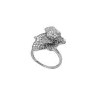 Zirconia Blossom Flower Lady Ring (14K)