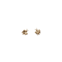 Yellow Gold Bee Stud Earrings (14K)