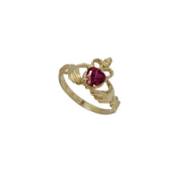 Zirconia Claddagh Lady Ring (14K)