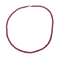 Pink "Ruby in the Rough" Necklace (14K)