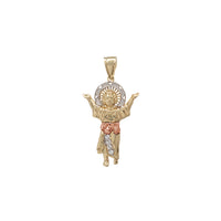 Zirconia Tricolor Divine Child Pendant (14K)