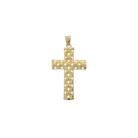 Criss-Cross Outline Cross Pendant (14K)