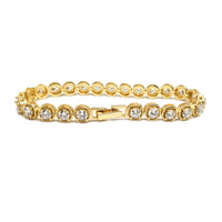 Zirconia Round Tennis Bracelet (Silver)