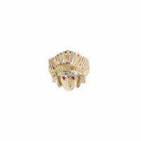 Tri-Color Native Chief Ring (14K)