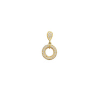 Pave Hoop Pendant (18K)