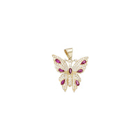 Colorful Butterfly Pendant (14K)