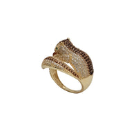 Zirconia Green-Eyes Squirrel Ring (14K)