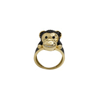 Iced-Out Monkey Ring (14K)