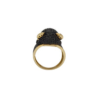 Iced-Out Monkey Ring (14K)