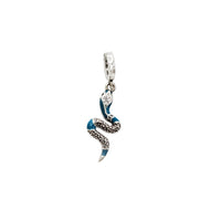 Snake Charm Pendant ( Silver )