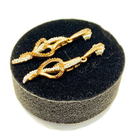 Diamond Heart Cocktail Earrings (10K).