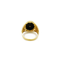 Greek-Key Scorpion Black Onyx Ring (14K) Popular Jewelry New York