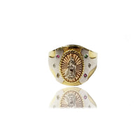 Halo Virgin Mary CZ Ring (14K)