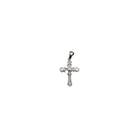 Iced-Out Fancy Cross Pendant (Silver)
