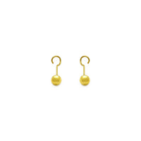 Ball Twistable Earring large (24K) open - Popular Jewelry - New York