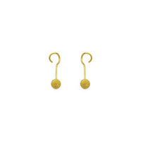 Laser-Cut Ball Twistable Earring small (24K) open - Popular Jewelry - New York