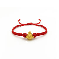 Lovely Baby Rooster Chinese Zodiac Red String Bracelet (24K) main - Popular Jewelry - New York