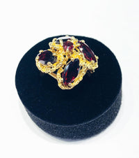 Garnet cocktail Ring (14K)