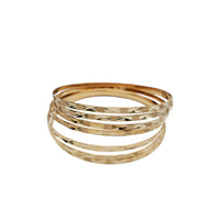 Diamond-Cut Semanario Bangle (14K)