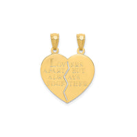 Break Apart "I Love You" Heart Pendant (14K)