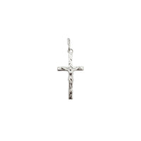 Textured Cross Pendant (Silver)