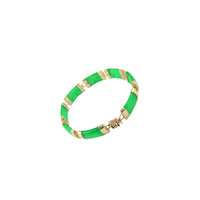 Jade Bar Link Bracelet (14K).