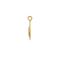 Yellow Gold Lady of Guadalupe Oval Pendant (14K)