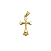 Tapered Layer Cross Pendant (14K)