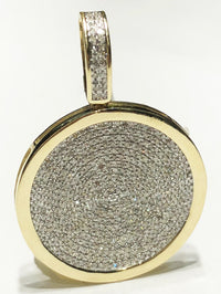 Diamond Iced-Out Medallion Pendant (10K)