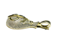 Iced Out Diamond Money Bag Pendant (10K)
