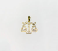 Diamond Balance Pendant (14K).