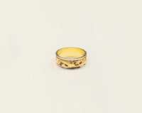 Two-tone flower design Ring (14K).