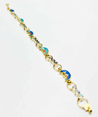 Colors Moons CZ Bracelet (14K).