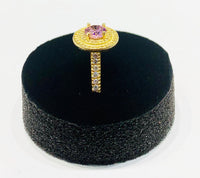 Round CZ Ring (14K).