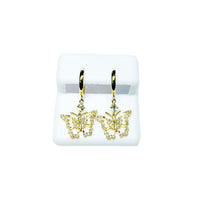 Butterfly Dangle Earrings (14K)