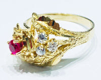 Rose CZ Ring (14K).