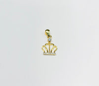 Diamond Queen Crown Pendant (14K).