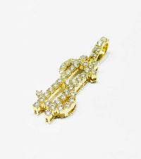 Dolar sign CZ Pendant (14K).
