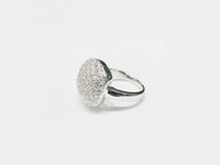 Elegant Round CZ Ring (Silver).
