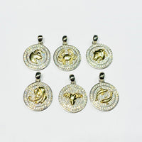 Zodiac Sign Pendant (Silver).