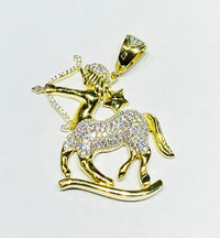 Sagittarius CZ pendant (Silver).