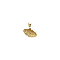 American Football Ball Diamond Cut Pendant (14K) - Popular Jewelry - New York