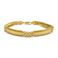 Bismark Link Bar Bracelet (14K) front - Popular Jewelry - New York