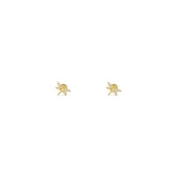 Flickering Dragonfly Stud Earrings (14K) front - Popular Jewelry - New York