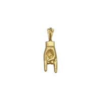 Horned Hand (Cornuto) Pendant (14K) palm - Popular Jewelry - New York
