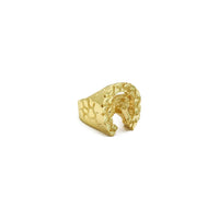Lucky Horse Head Ring (14K) side 2 - Popular Jewelry - New York