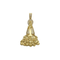 Our Lady of Charity Icy Pendant (14K) small - front - Popular Jewelry - New York