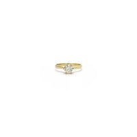 Round Diamond Six-Prong Solitaire Ring (14K) front - Popular Jewelry - New York